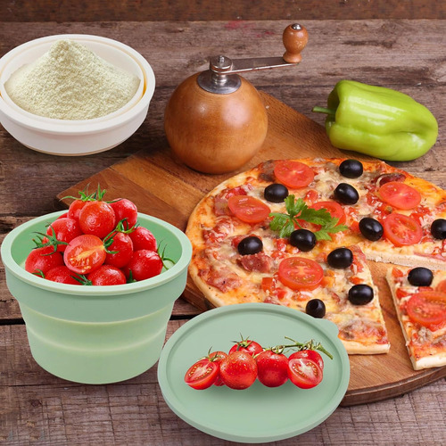 4 Cajas De Prueba De Masa De Pizza, Recipientes Apilables De