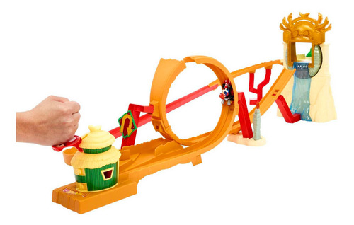 Hot Wheels Mario Kart Pista De Juguete Carrera En La Selva