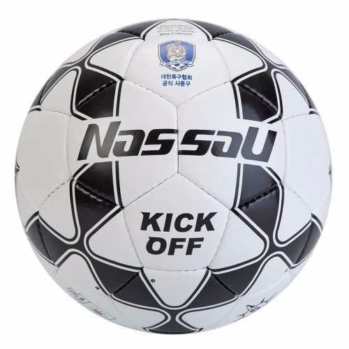 Pelota de fútbol Nassau Kick Off nº 4 color blanco y negro