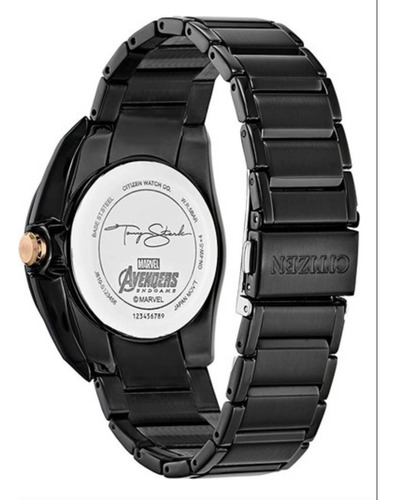 Reloj Citizen Ecodrive Ironman Marvel Edición Limitada Negro Negro Negro