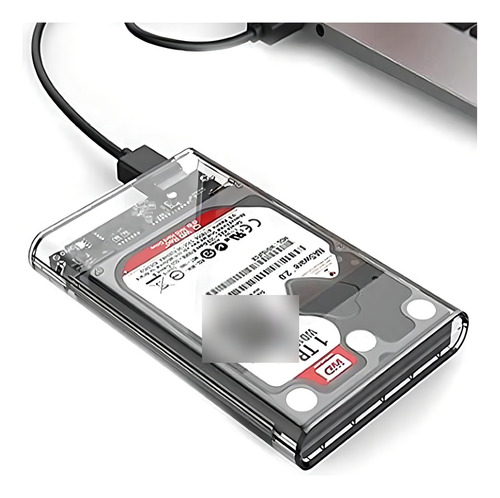 Case Hd Transparente Notebook Pc Xbox Sata 2.5 Usb 3.0