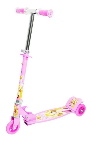 Patinete Infantil New Top Radical Princesa 3 Rodas - Dmtoys