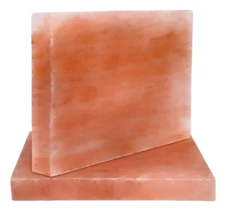 2 Bloques/plancha Para Asar Carne Sal Del Himalaya 10x8x2