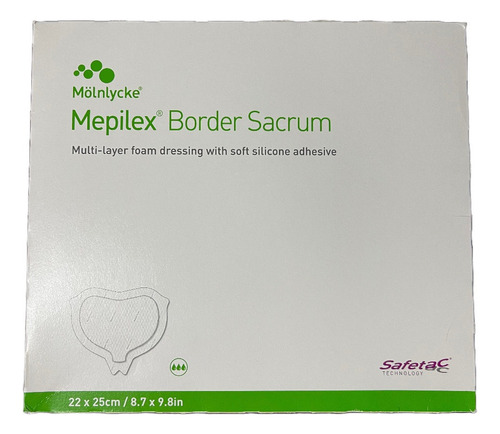 Gasa hemostática autoadhesiva Mölnlycke Mepilex de 22cm x 25cm x 10u