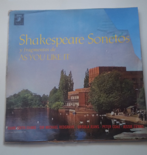 Lp Shakespeare Sonetos - Sir Michael Redgraves Y Otros. J 