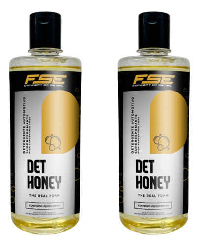 2 Shampoos Automotivo Concentrado Det Honey 500ml Soft99