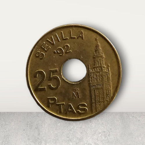 Moneda Expo 92 Sevilla Juan Carlos I 25 Pesetas 1992 Km 904