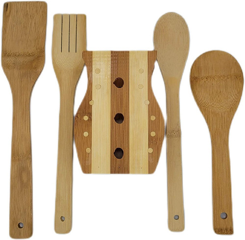 Juego De Utensilios De Cocina Madera 4 Piezas