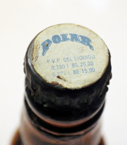 Imagen 2 de 2 de Mini Botella Decorativa De Cerveza Polar