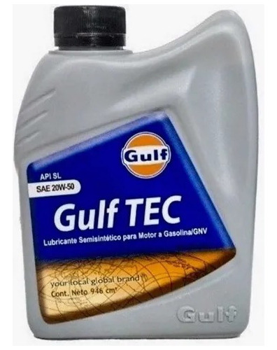 Aceite 20w50 Semi Sintetico Marca Gulf