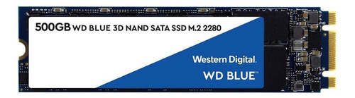 Disco sólido SSD interno Western Digital  WDS500G2B0B 500GB azul