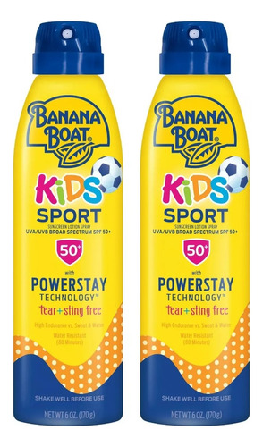 Protetor Solar Banana Boat Kids Sport Spf 50 177ml - Pacote