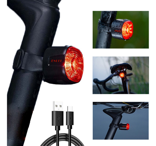 Luz Trasera Inteligente Potente Con Sensor Para Bicicletas