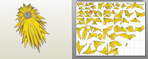 Planos Pelo Goku Super Sayayin 3 Largo Dragon Ball Z