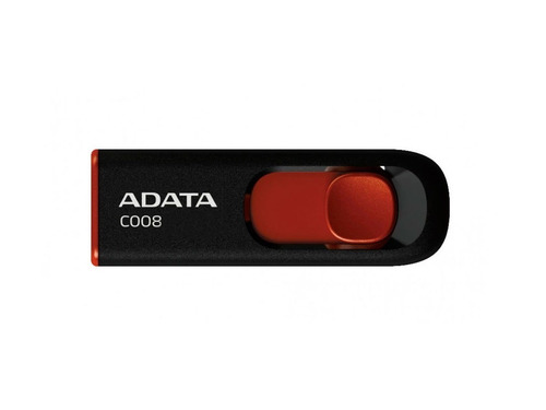 Imagen 3 de 6 de Adata Memorias Usb 64gb Retractil 2.0 C008 Negro Con Rojo /a