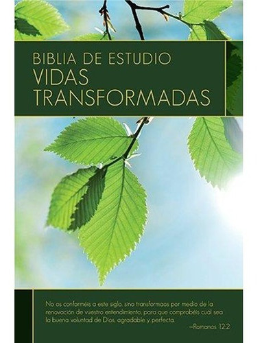 Biblia Estudio Vidas Transformadas Rvr1960 Tapa Dura