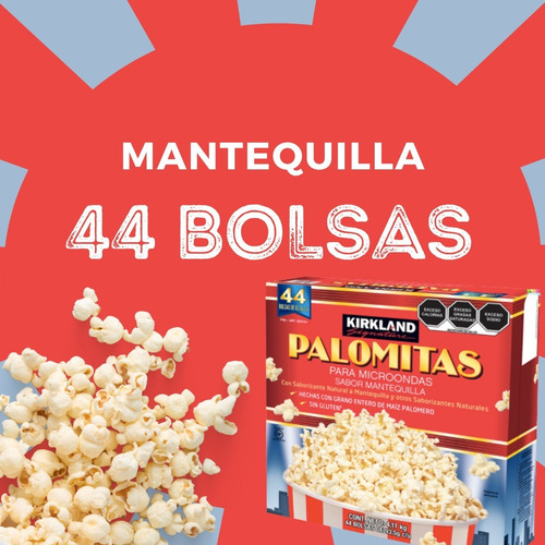 Palomitas Para Microondas 44 Bolsas, Kirkland