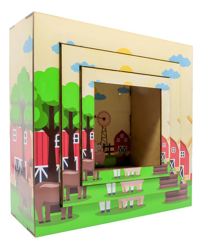 Kit de 3 nichos para dormitorio cuadrado con marcos