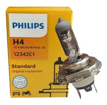 Comprar Lampara H4 Philips Para Auto Luz Alta Y Baja 12v 60\u002F55w P43t