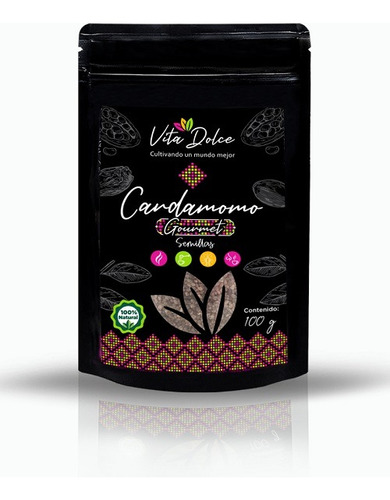 Cardamomo Semilla Gourmet  100 G. Vita Dolce 