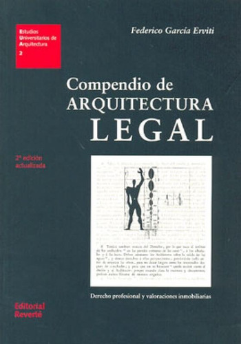 Compendio De Arquitectura Legal - Derecho Profesional Y Valo, De Erviti, Federico Garcia. Editora Reverte Brasil, Capa Mole, Edição 1ª Edicao - 2005