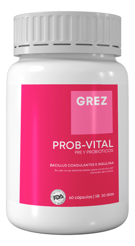 Prob-vital - Probióticos + Prebióticos / 60 Cápsulas