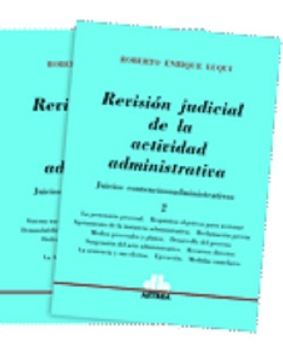 Revision Judicial De La Actividad Administrativa 2 Tomos, De Luqui Roberto E. Editorial Astrea, Tapa Blanda, Edición 1 En Español, 2005