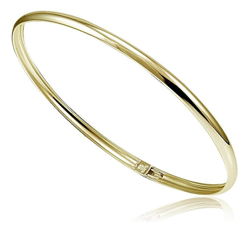 Hoops & Loops - Brazalete Flexible De Plata De Ley Con Alto 