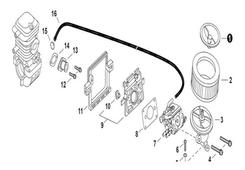 Repuesto Motosierra Echo Cs-420es Filtro De Aire