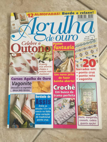 Revista Agulha De Ouro 93 Outono Crochê Vagonite N826