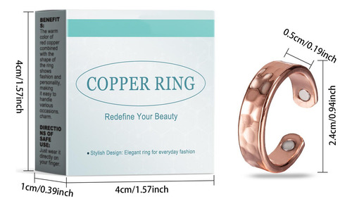 Anillo De Cobre Para Mujer A La Moda Anillos De Cobre Para M