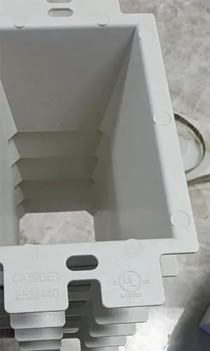 Extensor De Caja De Salida Eléctrica De 1-gang En Blanco