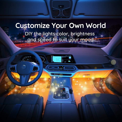 Govee Luces Interiores De Coche Led Rgb Control App Y Remot