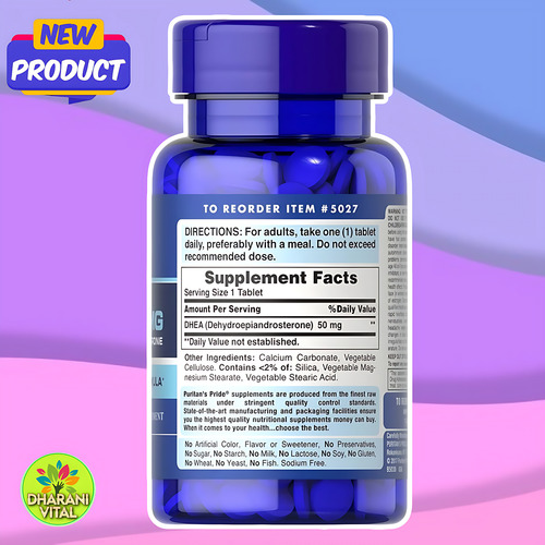 Dhea Puritan S Pride 50mg. 100 Tabletas