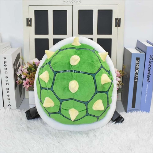 Mochila Caparazón De Tortuga Bolsa De Peluche Verde