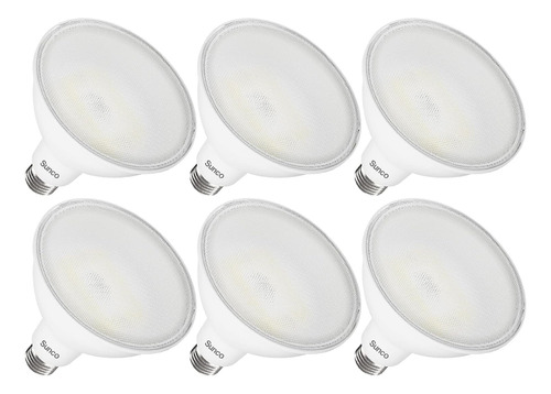 Sunco - Paquete De 6 Bombillas Led Par38 Impermeables De 180