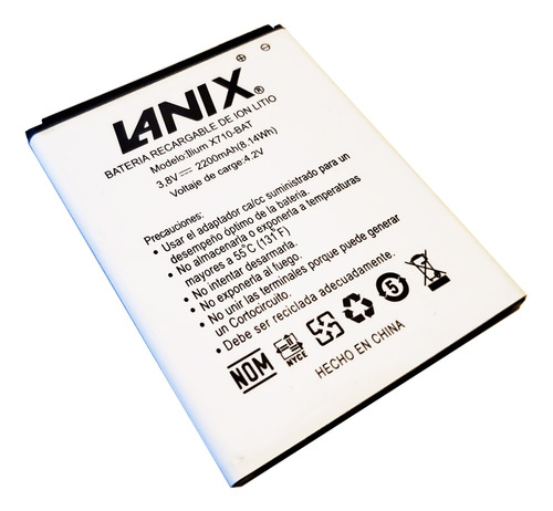 Pila Remplazo Ion Litio X710-bat Para Lanix Ilium X710 E/g