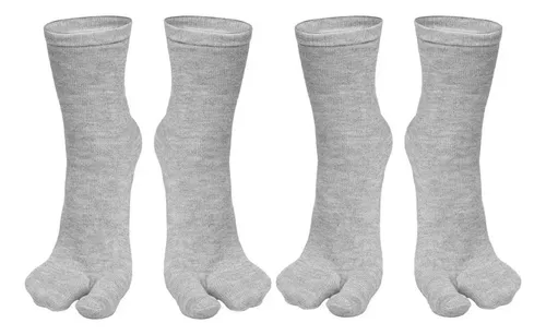 2 Pares De Calcetines Unisex Con Punta Tabi Para Kimono Y Sa