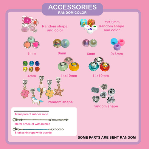 Set De Fabricación De Pulseras Para Niñas, Conjunto De Joyas