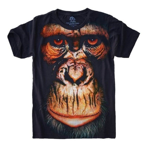 Camiseta Frete Grátis Plus Size Macaco Animais