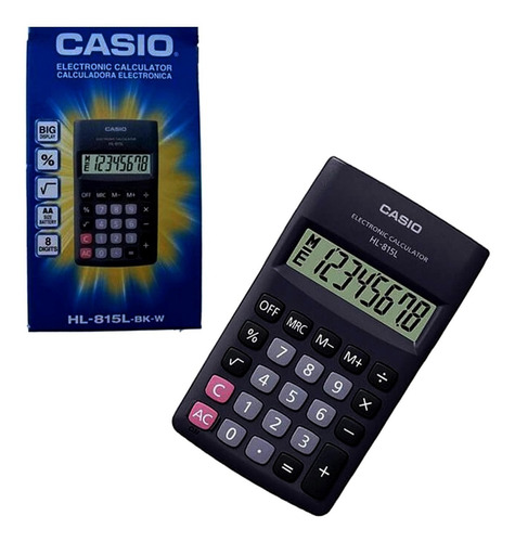 Calculadora Portátil De Bolsillo Casio Hl-815l 8 Digitos W9