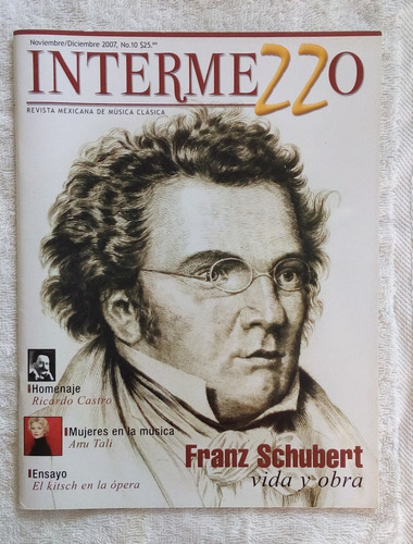 Revista Musica Clasica Intermezzo 11-07 Franz Schubert Arte