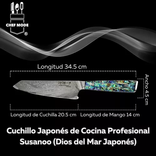 Cuchillo Acero Damasco 67 Chef Cocina Profesional Japonés