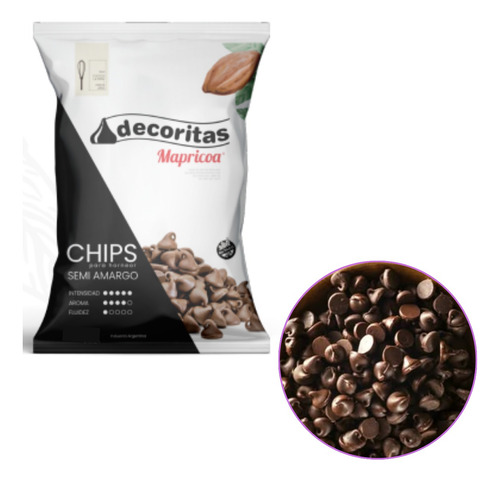Chocolate Chips Semiamargo Mapricoa 250grs