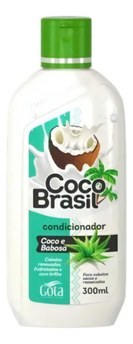  Condicionador Coco Brasil Coco E Babosa 300ml Gota Dourada