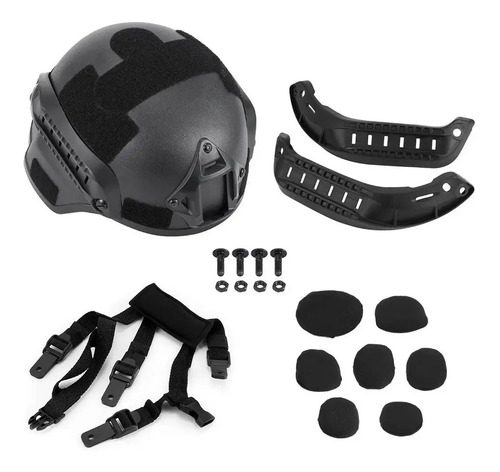 Casco Veloce Per Paintball E Softair - Regolabile, Con Supporto Accessori