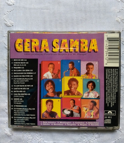 Lote Cds Brasil Gera Samba, É O Tchan, Cheiro, Carnaval, 5u (Usado)