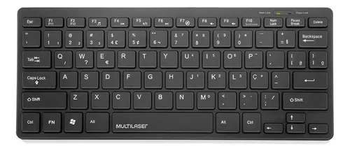 comprar Teclado Multilaser Tc154 Qwerty Português Brasil Cor Preto