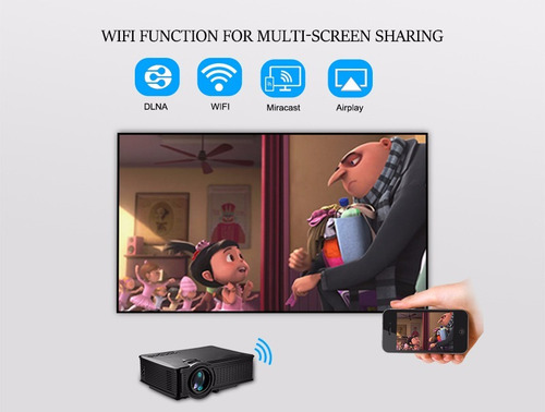 Projetor 1500 Lúmens Sd60, Hdmi,wi-fi, Pronta Entrega