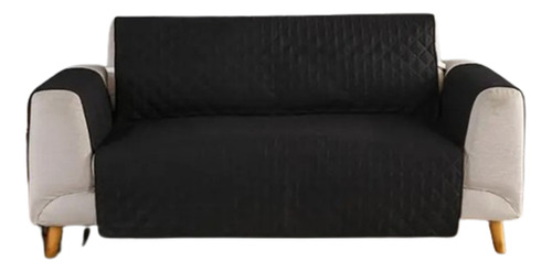 Cubre Sofa Sillon Para Mascotas Reversible 2 Plazas *negro